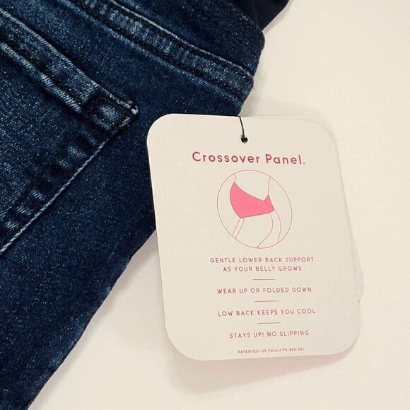 Isabel Maternity Mid Rise Jean shorts 0 - Picture 7 of 9